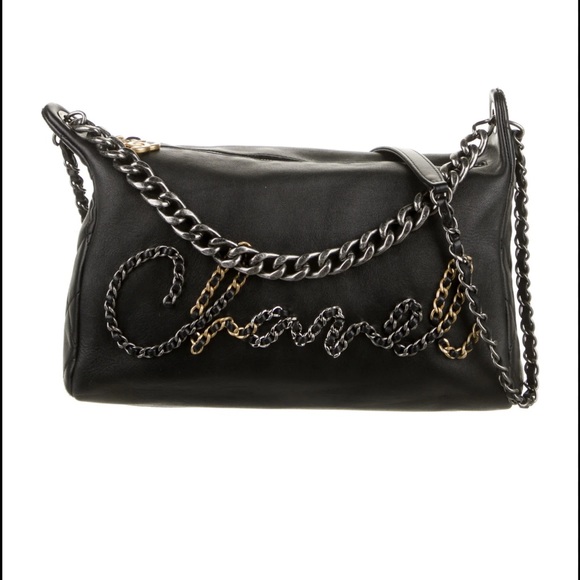 COPY - Calfskin Chain 20s Signature Hobo Black. - Picture 3 of 15
